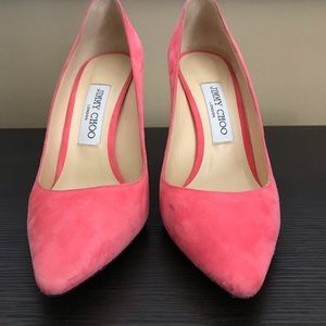 Jimmy choo suede heels